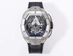 Hublot Big Bang SangBleu IIl Silver steel case tonneau-shaped metal diameter 42mm Watch